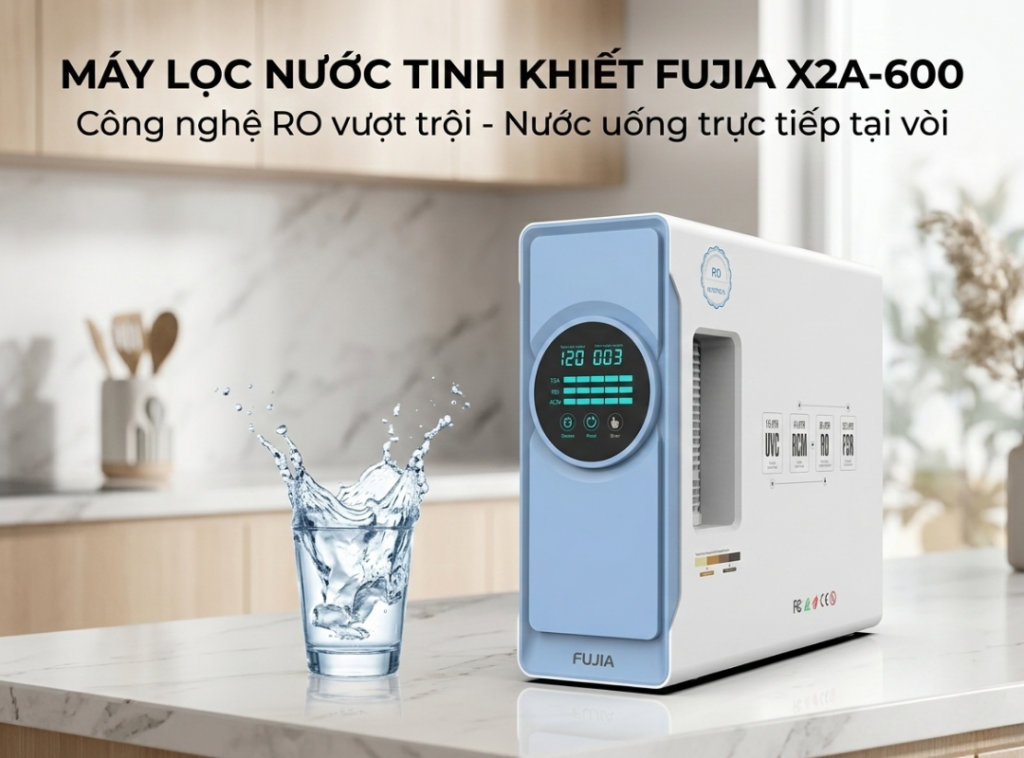 Máy lọc nước RO FUJIA X2A-600 7 tầng lọc - Nước uống tinh khiết